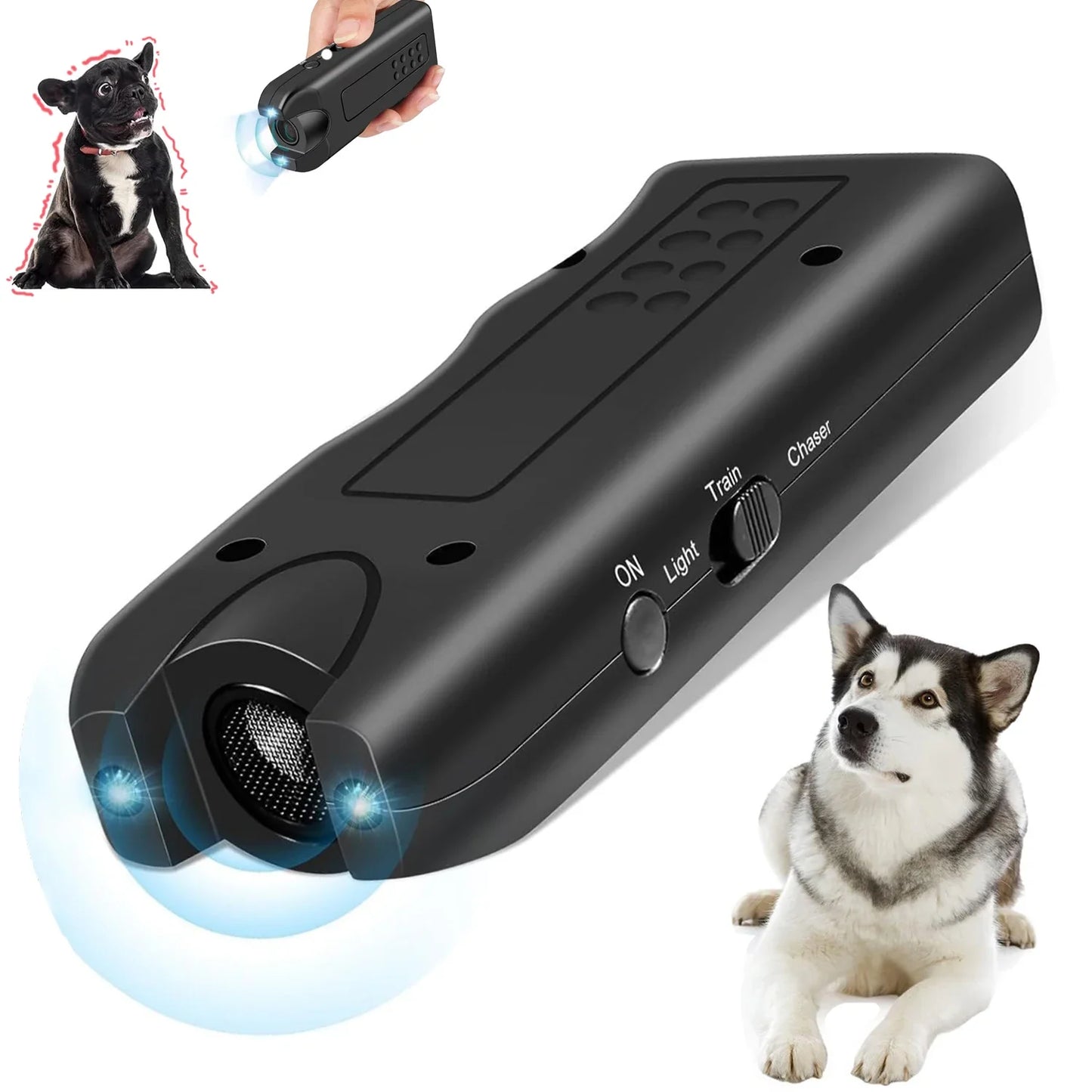 Dog Ultrasonic Repeller Pet Training Device Outdoor Deterrent Chaser
