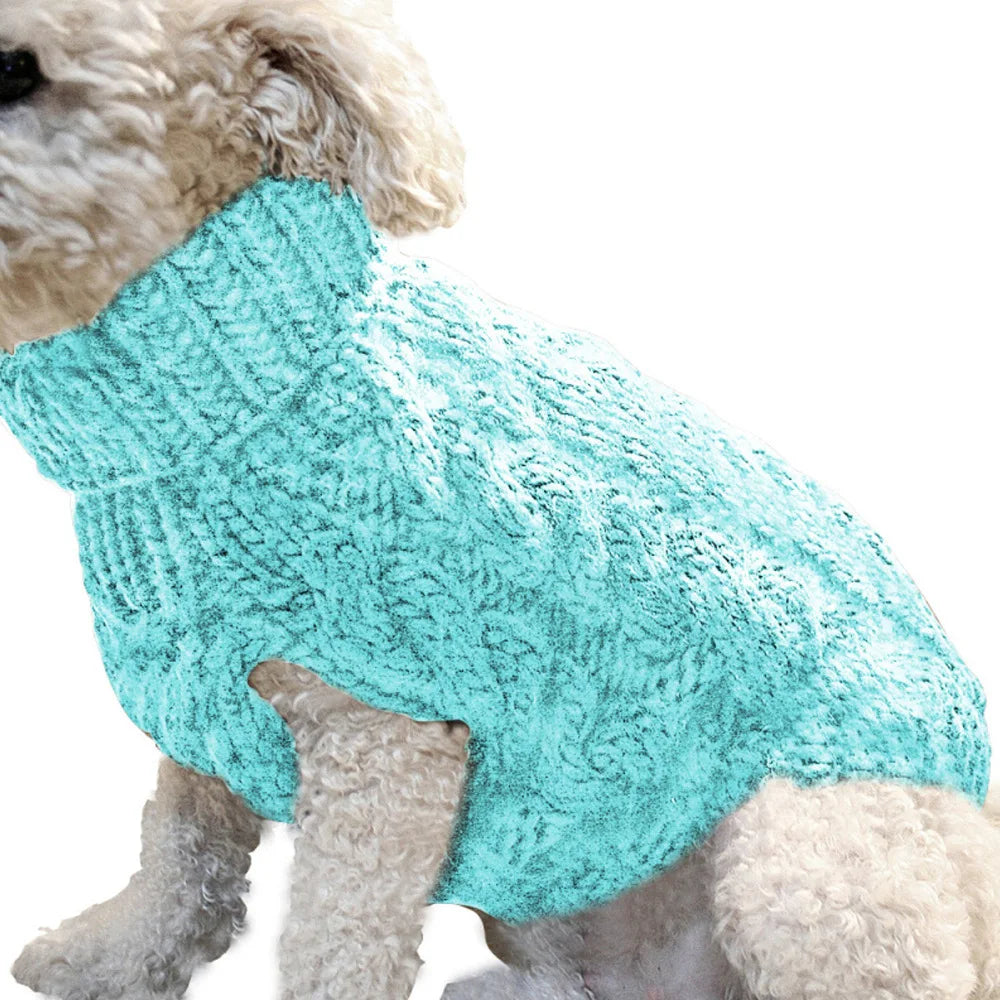 Cable Knit Dog Sweater