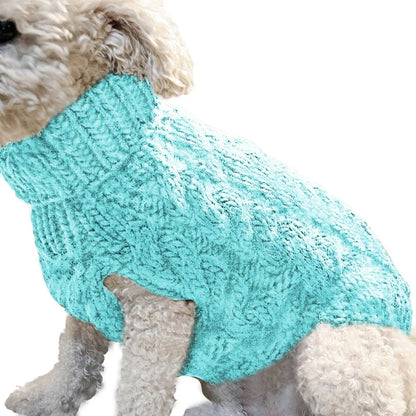 Cable Knit Dog Sweater