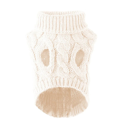 Cable Knit Dog Sweater