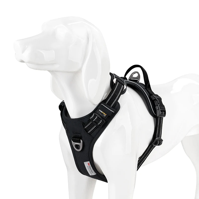 TRUE LOVE No Pull Reflective Nylon Dog Harness Adjustable Comfortable