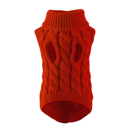 Cable Knit Dog Sweater