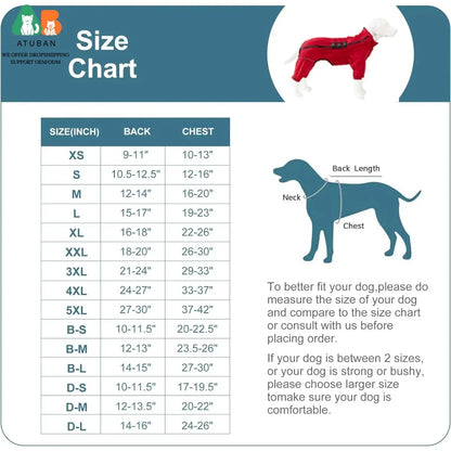 Dog Reflective Rain Jacket