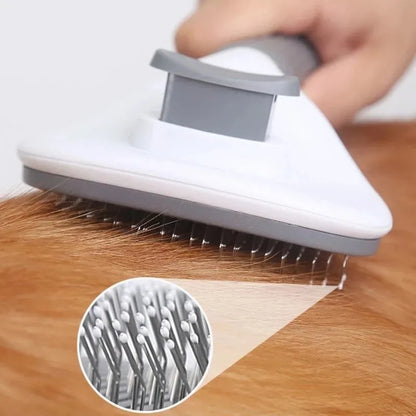 Self-Cleaning Pet Hair Remover Brush for Dogs & Cats Grooming