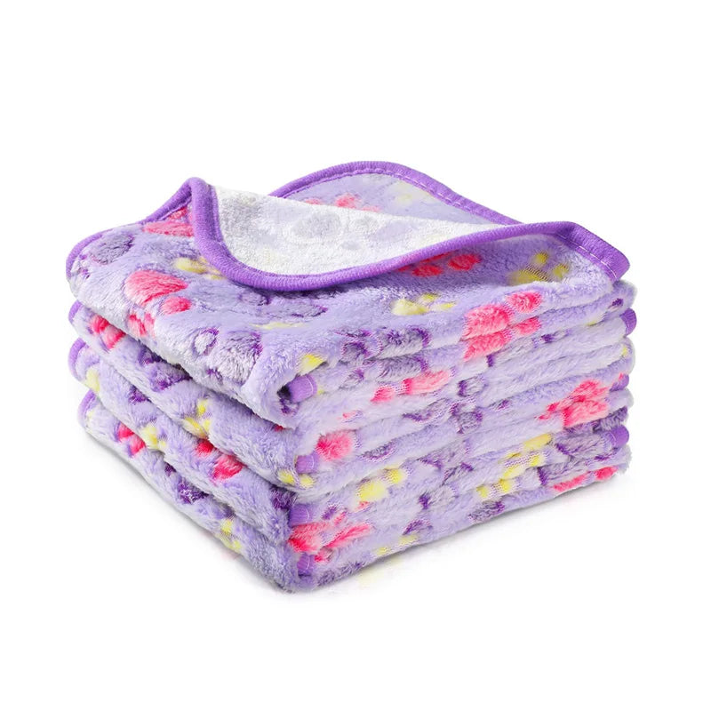 Soft Fluffy Pet Travel Blanket Mat for Cats & Dogs Warm Comfort
