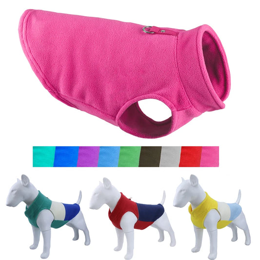 Winter Fleece Dog Clothes Warm Jacket for Small Dogs & Cats