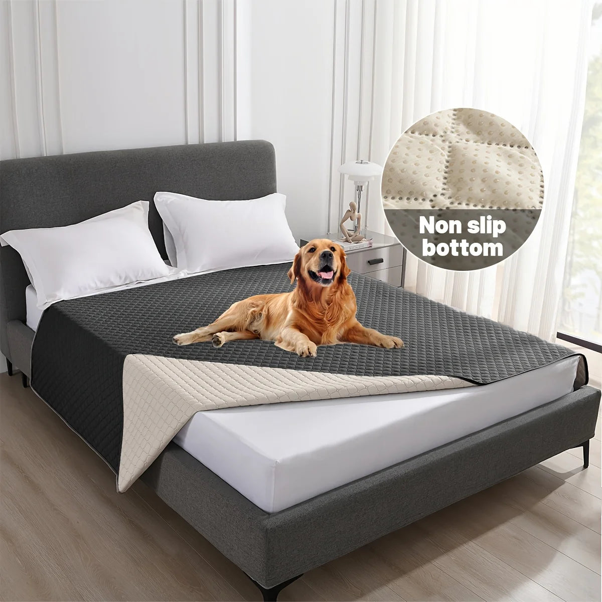 Anti‑Leaking Non‑Slip Dog Bed Cover Sofa Protector for Cats & Dogs