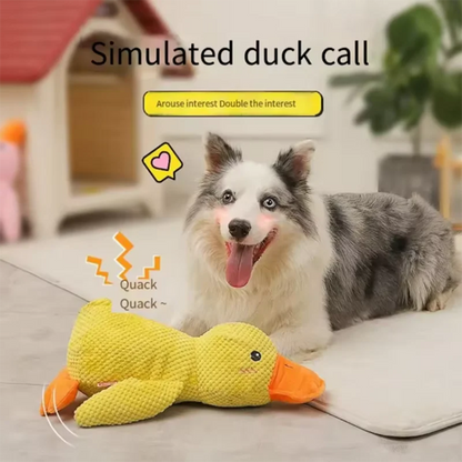 Bite‑Resistant Stomping Duck Dog Toy for Teeth Cleaning & Play