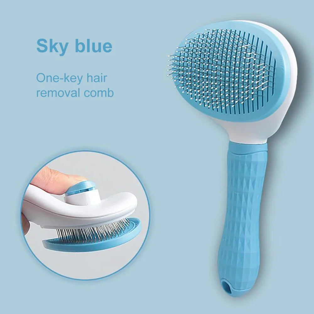 Dog & Cat Hair Remover Brush Grooming Comb for Long Hair Pets