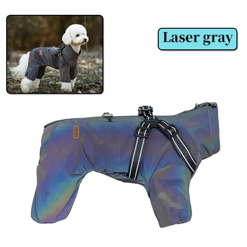 Dog Raincoat with Harness