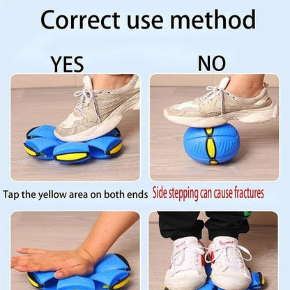 Flying Saucer Bouncing Ball Durable Elastic Dog Toy for Outdoor Play