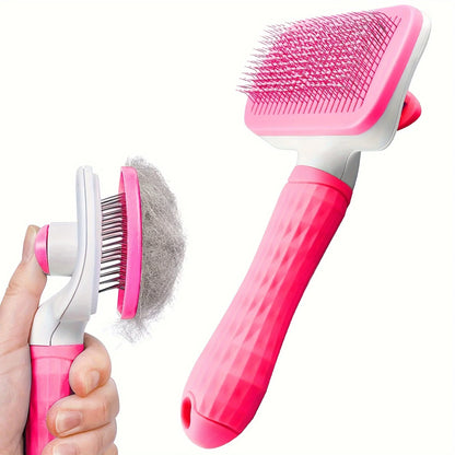 Self-Cleaning Pet Grooming Brush Slicker Comb for Dogs & Cats