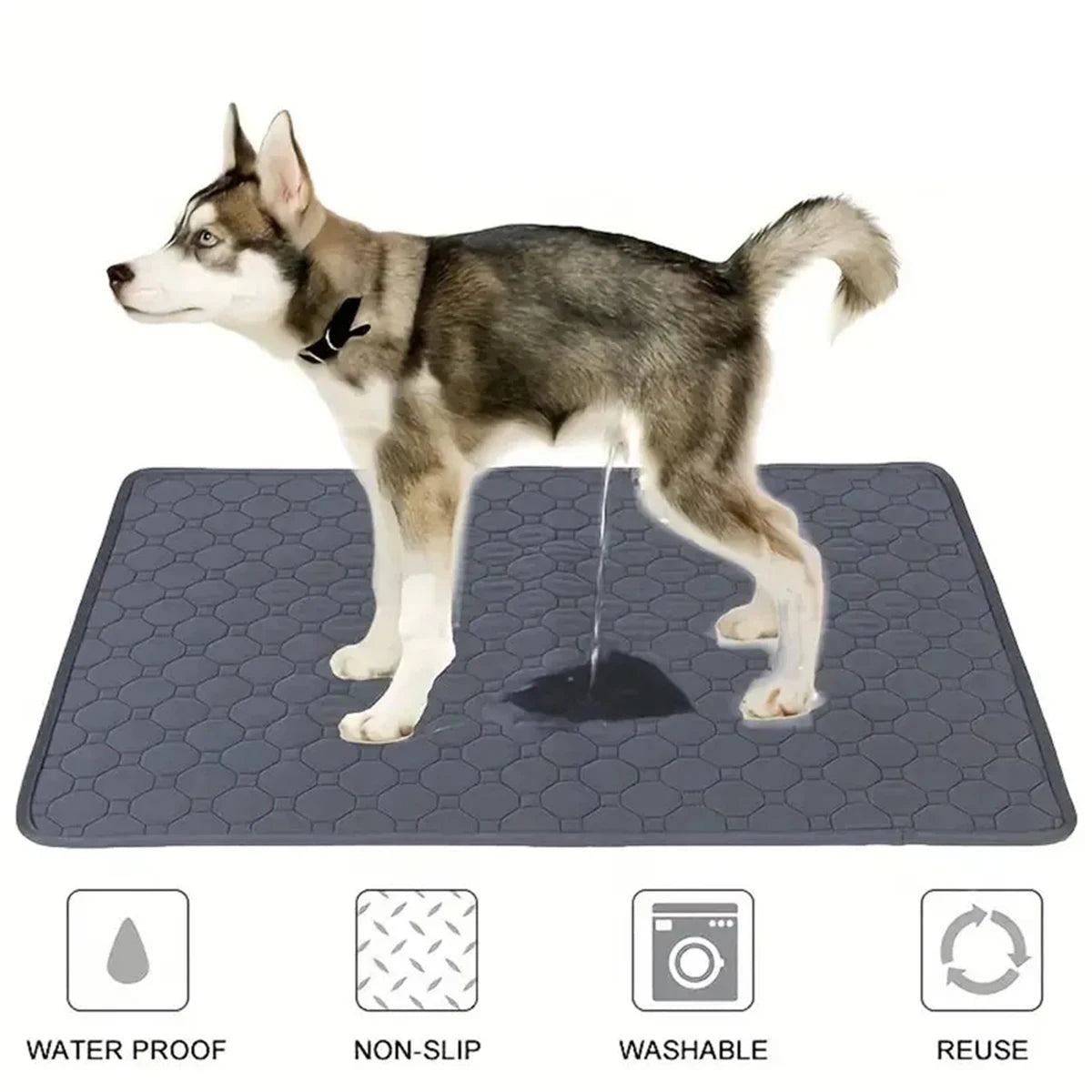 Reusable Washable Winter Dog Pee Pad Waterproof Absorbent Training Mat