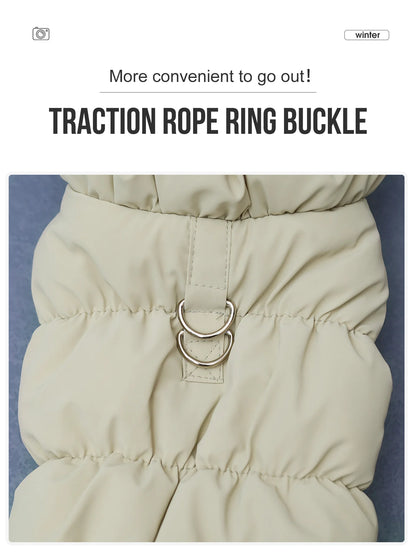 Thick 3‑Layer Warm Dog Jacket for Autumn/Winter Small to Medium Dogs