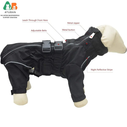 Dog Reflective Rain Jacket
