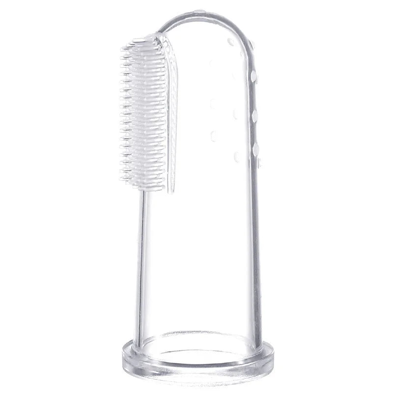 Super Soft Silicone Pet Finger Toothbrush for Dogs & Cats Teeth Care