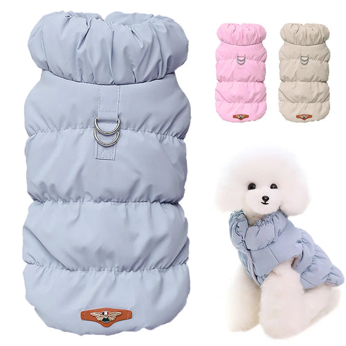 Soft Padded Winter Dog & Cat Coat Jacket for Small to Medium Pets
