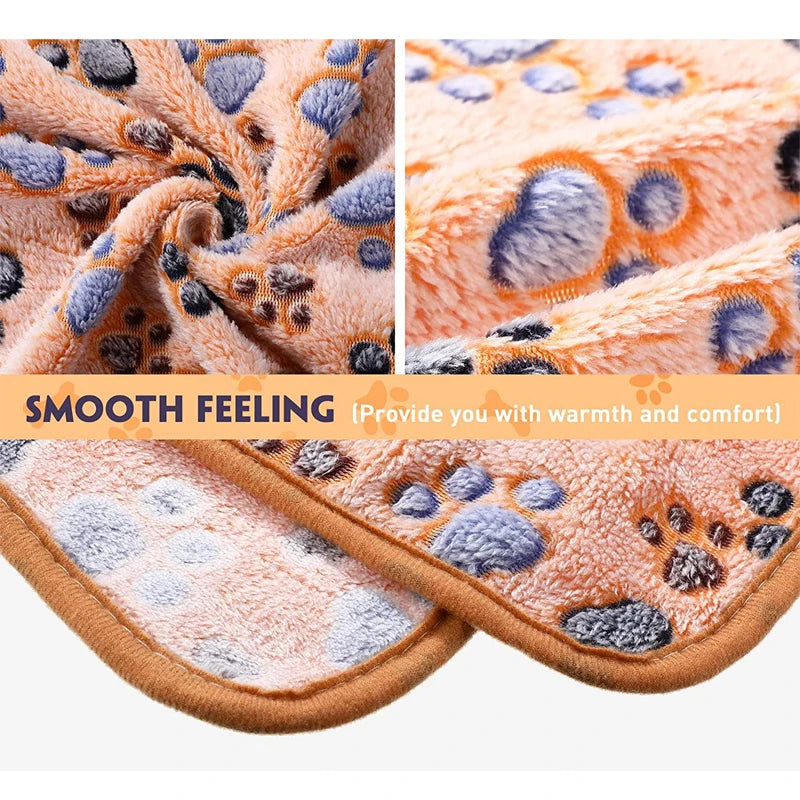 Soft Fluffy Pet Travel Blanket Mat for Cats & Dogs Warm Comfort