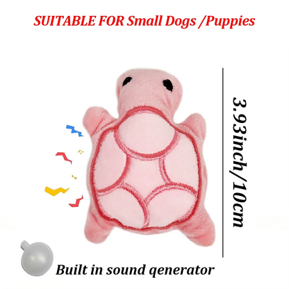 Dog Toy Mini Turtle Plush Chew Toy for Puppies