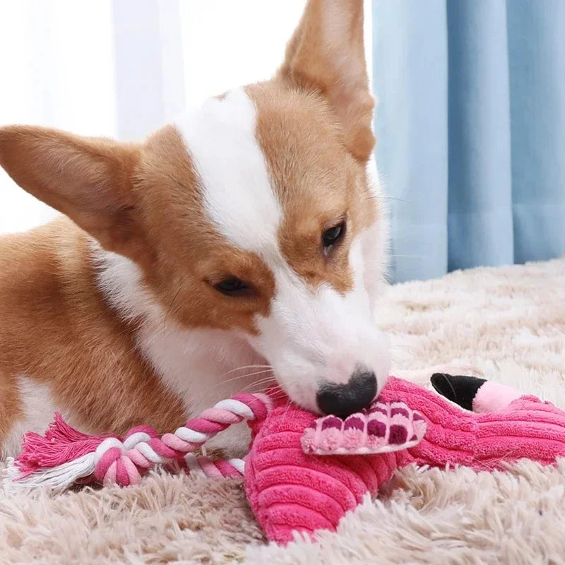 Flamingo Pet Toy Bite-Resistant Interactive Toy for Cats & Dogs
