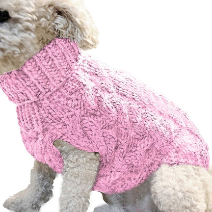 Cable Knit Dog Sweater