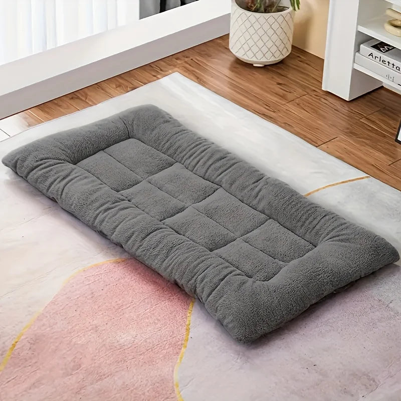 Extra Large Plush Dog Bed Sofa Thickened Soft Pet Crate Mat