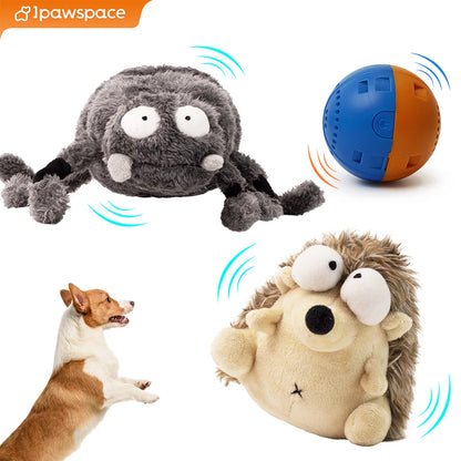 Interactive Plush Dog Toy Ball for Fetch Chew & Dancing Play