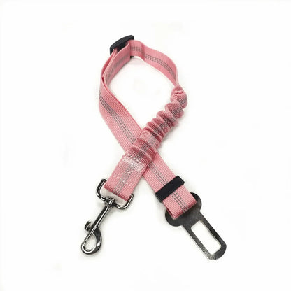 Adjustable Pet Car Seat Belt with Dog Harness Safety Lead Clip