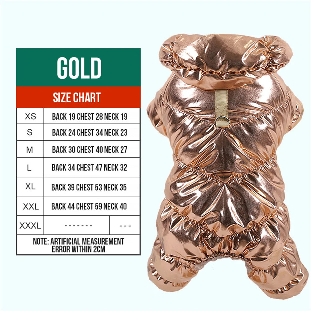 Fleece Dog Winter Jumpsuit