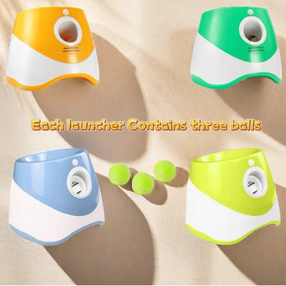 Automatic Dog Ball Launcher Rechargeable USB Interactive Fetch Toy