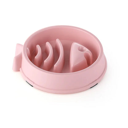 Non‑Slip Slow Feed Pet Bowl Anti‑Choke Healthy Eating for Cats & Dogs