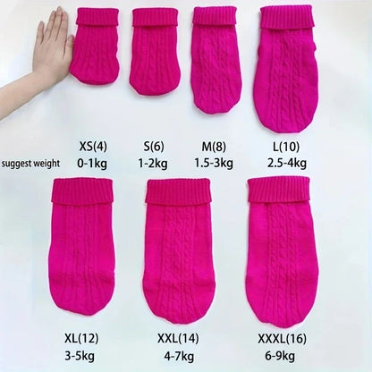 Knitted Dog Winter Sweater