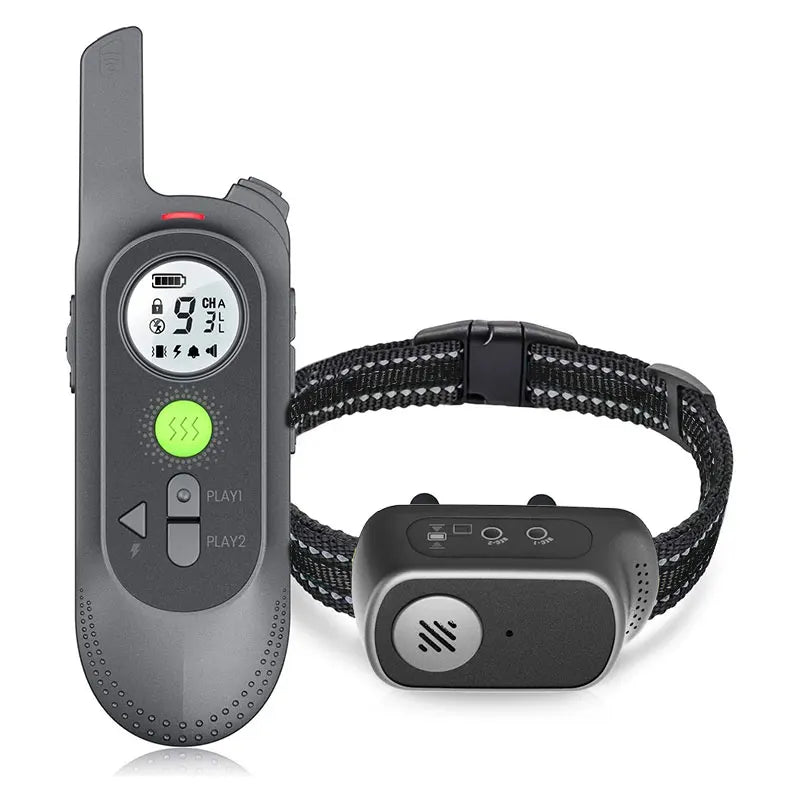 Waterproof Remote Dog Training Collar Vibration & Shock for Large Dogs