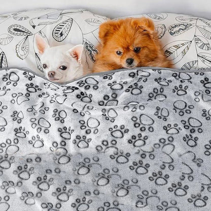Winter Soft Dog Blanket Washable, Cat Blanket for Indoor Cats