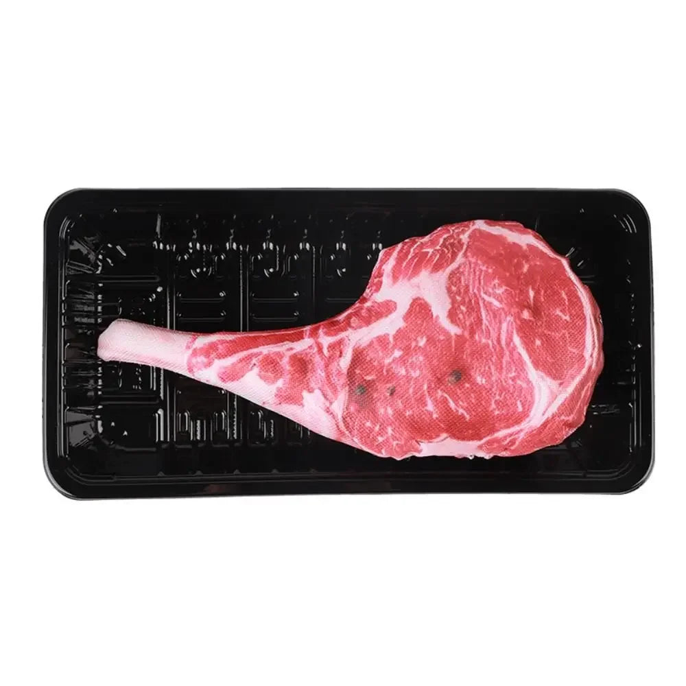 Simulation Squeaky Bone Dog Toys Steak Bite-Resistant