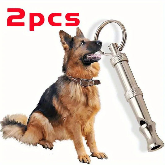 Adjustable Dog Whistle to Stop Barking with Keychain for Training