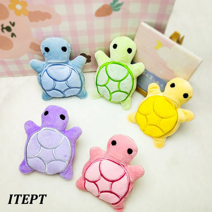Dog Toy Mini Turtle Plush Chew Toy for Puppies