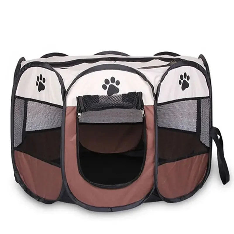 Portable Foldable Pet Tent Kennel Octagonal