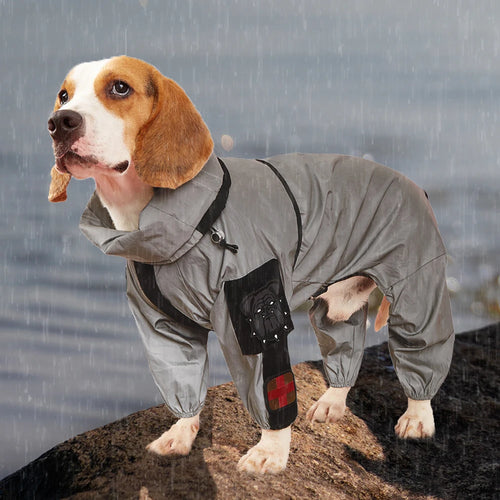 Reflective Waterproof Outdoor Dog Raincoat
