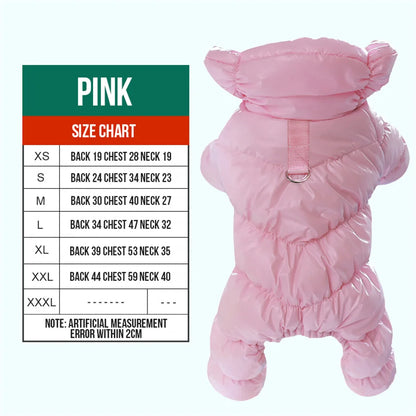 Fleece Dog Winter Jumpsuit