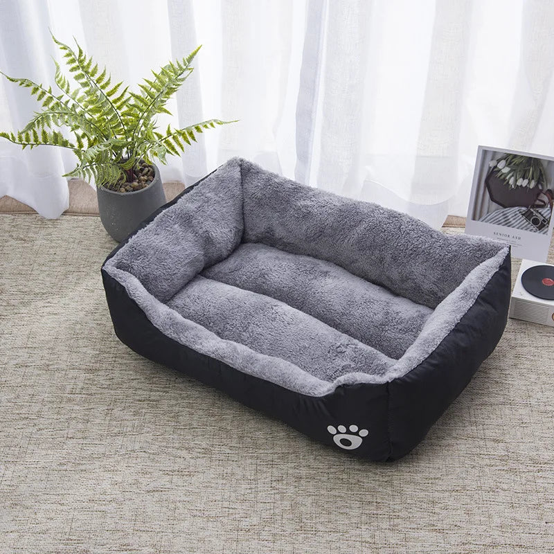 Waterproof Soft Warm Square Pet Bed House for Small to Large Dogs