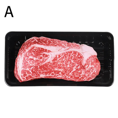 Squeaky Steak Bone Dog Chew Toy Bite-Resistant Training PP Cotton Oxford