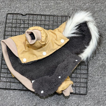 Winter Dog Jacket with Built-In Harness – Windproof Outdoor Coat for All Dog Sizes