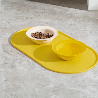 Non‑Slip Waterproof Cat & Dog Feeding Mat for Bowls