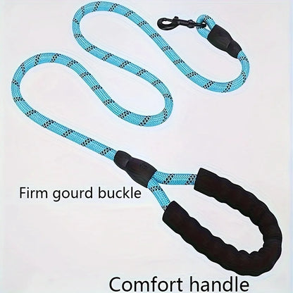 Reflective Heavy Duty Dog Leash with Padded Handle for Strong Dogs