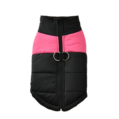 Waterproof Warm Dog Jacket with D-Ring for Small to Large Dogs