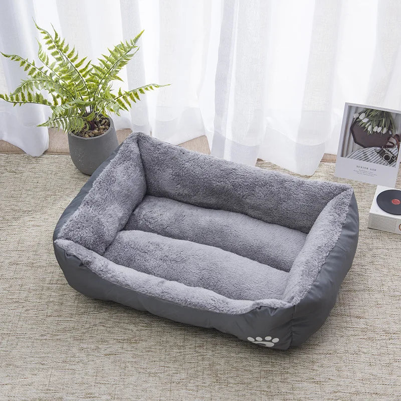 Waterproof Soft Warm Square Pet Bed House for Small to Large Dogs