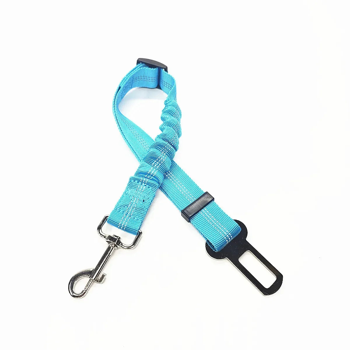 Adjustable Pet Car Seat Belt with Dog Harness Safety Lead Clip