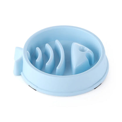 Non‑Slip Slow Feed Pet Bowl Anti‑Choke Healthy Eating for Cats & Dogs