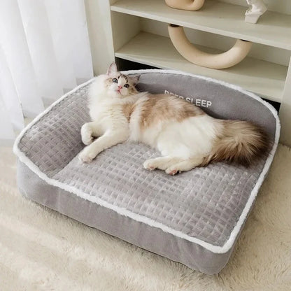 Warm Pet Bed for Dogs & Cats Winter Sofa Blanket Small to Large Pets